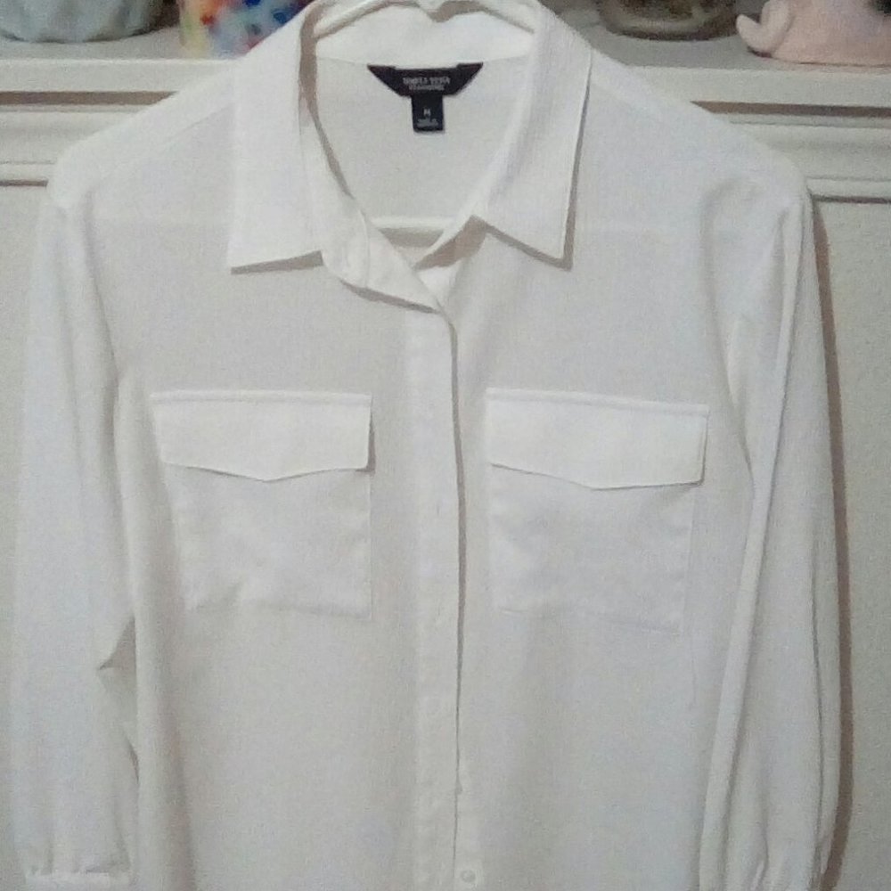 Vera Wang White Blouse